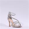 Una Healy Centrefold Rear Zip High Heel - Chrome